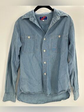 Best Made Co. Shirt Mens XS Blue Chambray Cotton Button Up Long Sleeve Casual